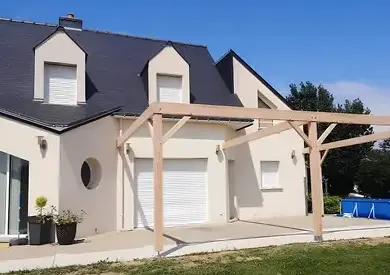 carport bois Locminé-4
