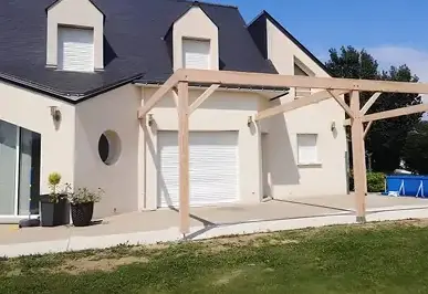 carport bois Plumelec-5
